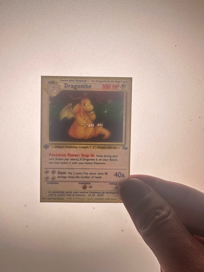dragonite pokemon card lithophane by thatguy08 art 2d 3d print model - Mito3D