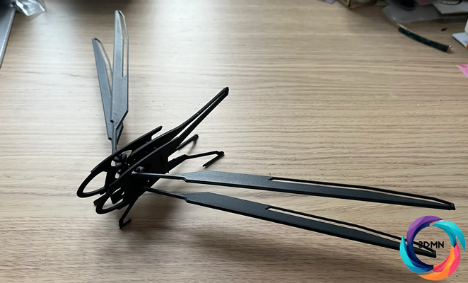 düne ornithopter kit karte neu gemischt by 3dmn requisiten cosplays film kunst fliege stütze dessert spaß 3d alt arrakis cool puzzle bauen paul atreides harkonnen 3d print model - Mito3D