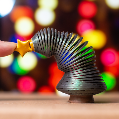 aufreizend weihnachten baum by martin kozak spielzeuge spiele frühling federnd dekoration spielzeug kinder spaß 3d print model - Mito3D
