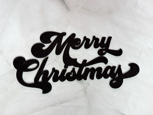 merry christmas letters - 1 by hado3d art 2d letter 3d print model - Mito3D