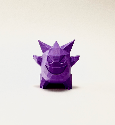 gengar lowpoly by ruido2 miniaturas criaturas pokemon 3d print model - Mito3D