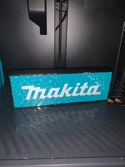 makita led leuchtkasten by gare sb kunst zeichen logos 3d print model - Mito3D
