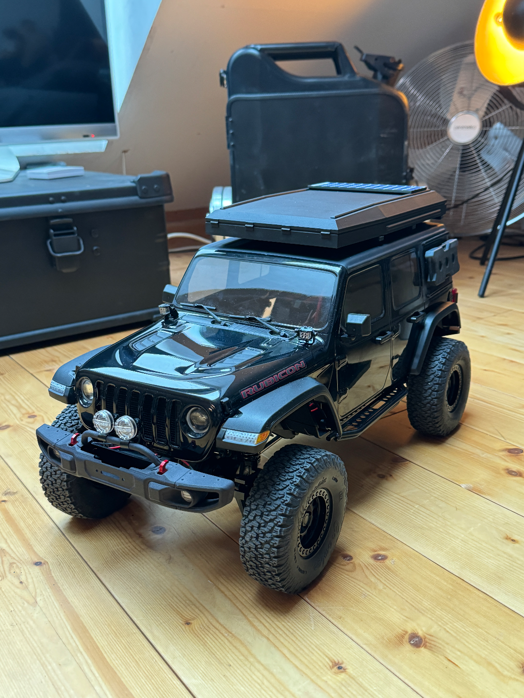 çatı çadırı 1 10 ölçek rc araba by robbicon hobi kendin yap dachzelt karadan alucab kamp offroad rccar 3D print model - Mito3D