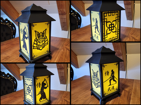 lanterna japonês tema simplificado cobertura by savo3d casa decoração japão arte conduziu luminária 001 almp 3d print model - Mito3D