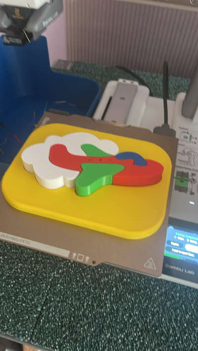 flugzeug puzzle kinder by abonnieren spielzeuge spiele rätsel kleinkinder tomidea einfügungspuzzle einfügepuzzle 3d print model - Mito3D