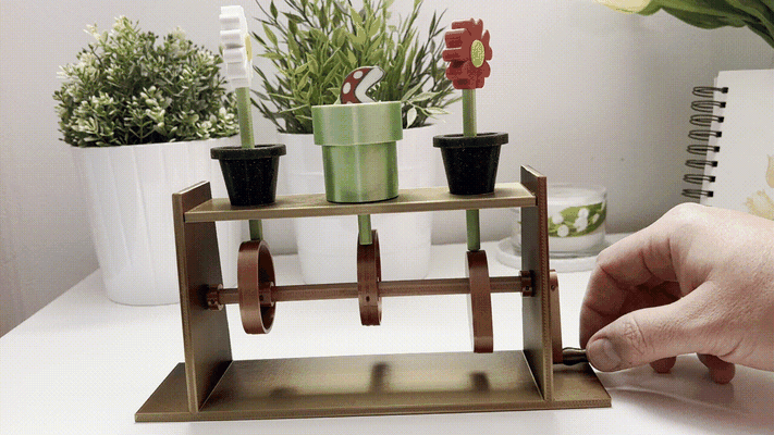 meccanico mario fiori macchina by 3d servizio giocattoli giochi personaggi 3d print model - Mito3D