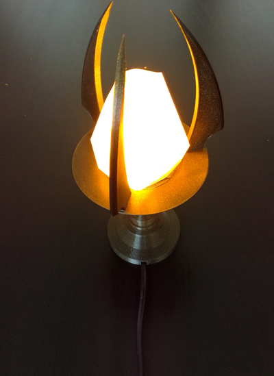antigo luminária by tomsev casa decoração arte projeto cristal luz livros tabela 3d print model - Mito3D