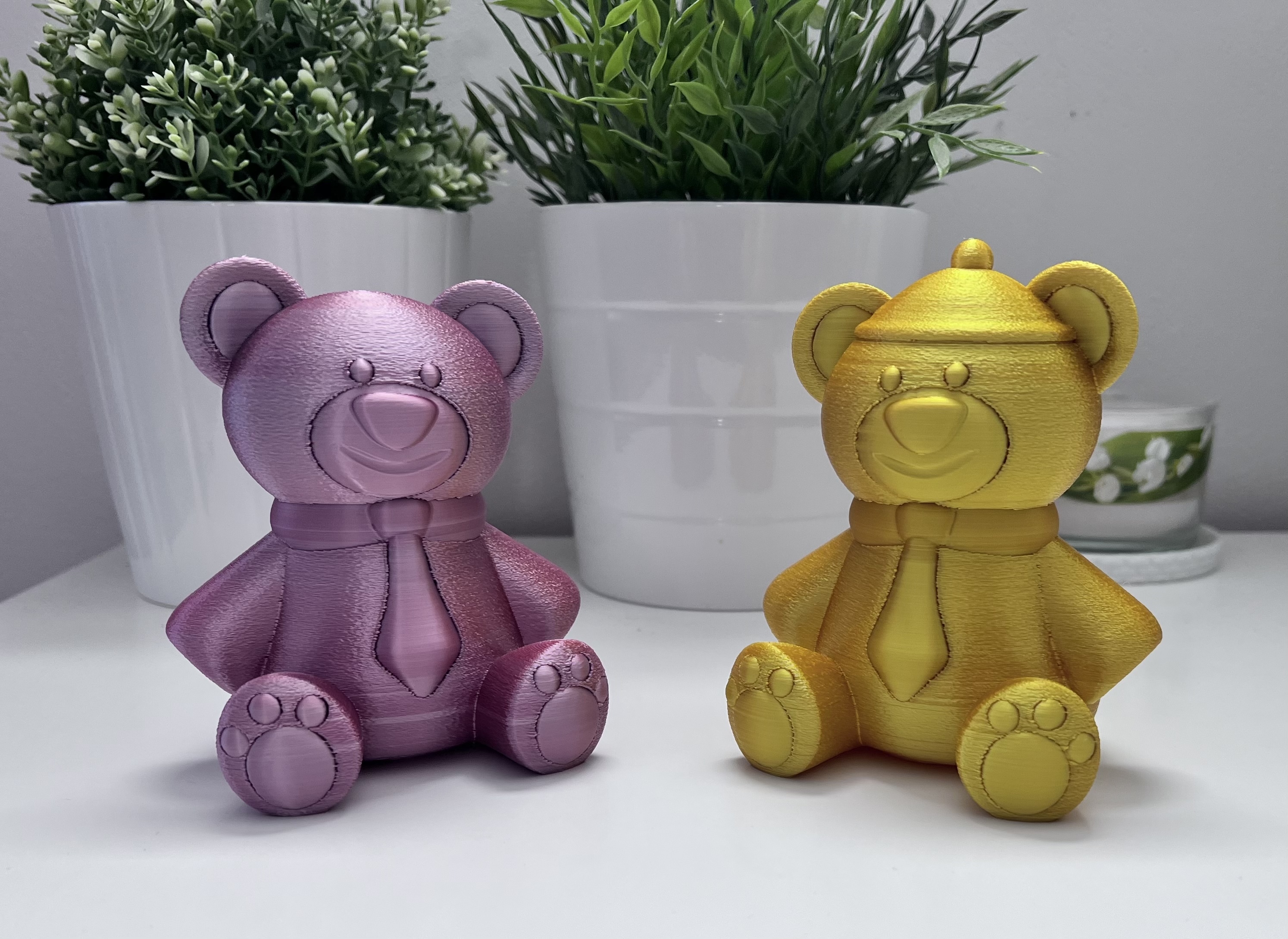 teddy bear - no supports multimaterial ready by 3d servis toys & games characters cute lovely 3D print model - Mito3D