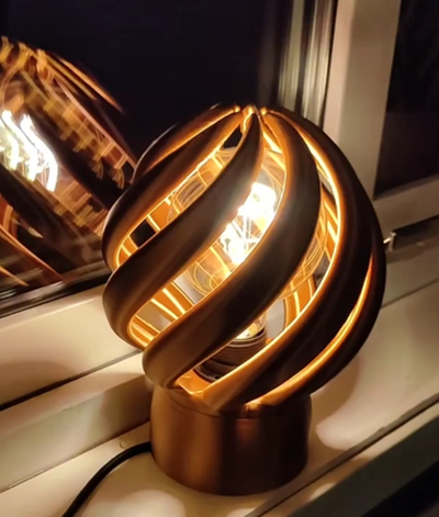 8 braço espiral luminária by nórdico casa decoração cobre luz lâmpada braços projeto lampdesign 3d print model - Mito3D