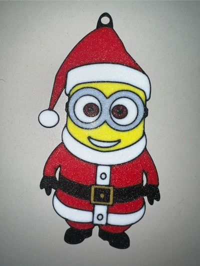 noel baba minion by 3dtdejf ev halkı dekor 3d print model - Mito3D