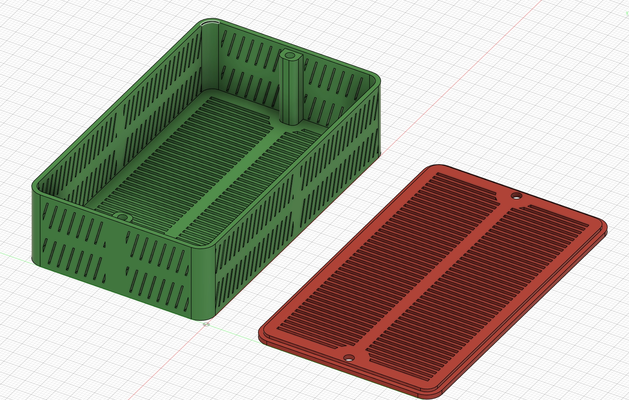 sílica recipiente angular quadrado by revista 3d impressora acessórios seco caixa seca 3d print model - Mito3D