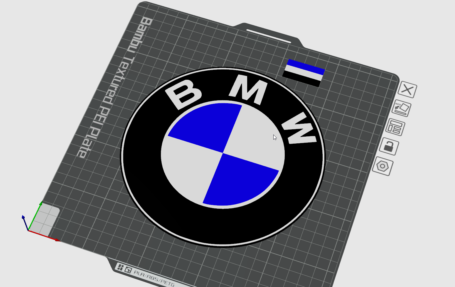 bmw logo by maegu sanat 2d 3D print model - Mito3D