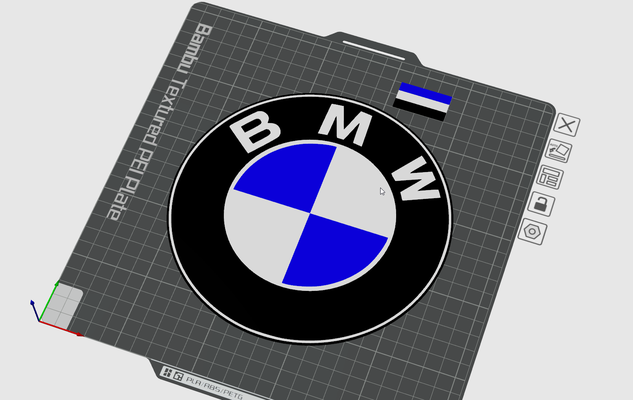 bmw logo by maegu sanat 2d 3d print model - Mito3D