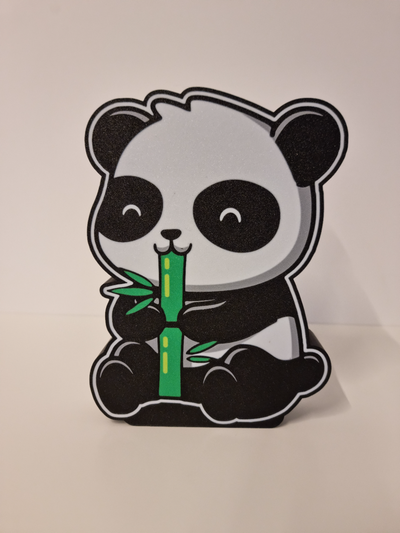 mignonne panda boite lumière by lasqa ménage décor boîte animal 3d print model - Mito3D