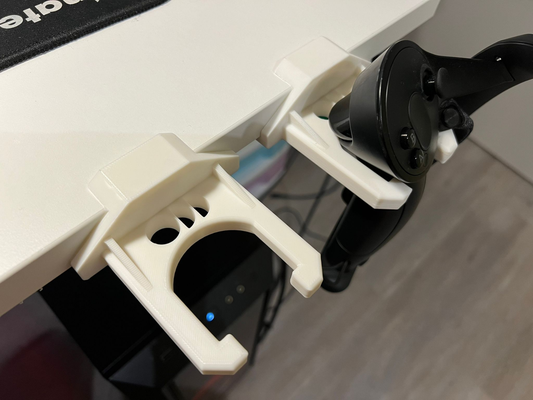 valve controller desk mount hook ikea trotten 20mm remixed by xchrismas tools organizers valveindex accessories 3d print model - Mito3D
