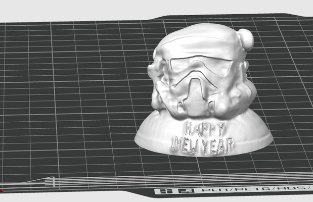 yeniyılbarktrooper by mıknatısdany oyuncaklar oyunlar karakterler star savaşlar fırtına asker köpek bağırmak bilim fi komik tatil yıl noel hayran sanat baba şapka 3d print model - Mito3D