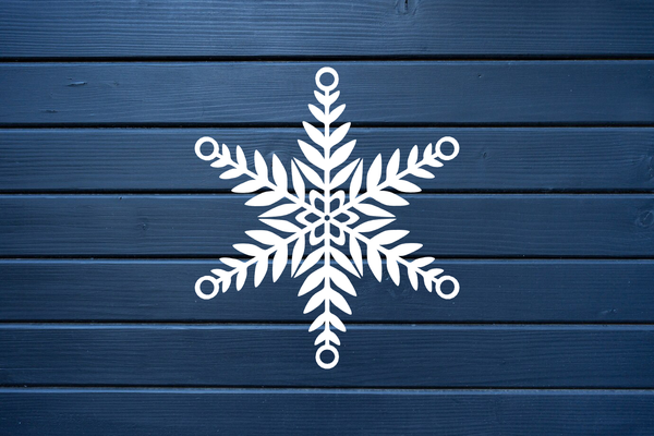 fiocco neve natale ornamento 6 by alexis domestico festività collezione 2023 2024 arredamento decorazione natale santa 3d print model - Mito3D