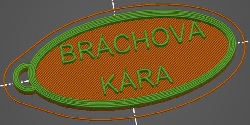 keychain inscription br chova k ra by tomashnyk art signs & logos 3d print model - Mito3D