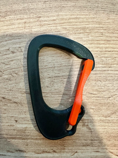 carabiner remixed by pecacz hobby & diy sport outdoors camping key cahin out door travel 3d print model - Mito3D