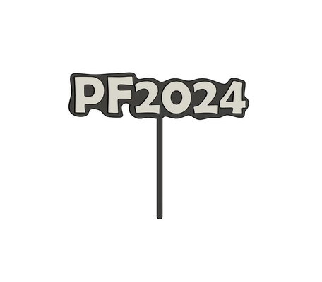 pf 2024 topper by maraaznp3d hobby diy kuchen 3d print model - Mito3D