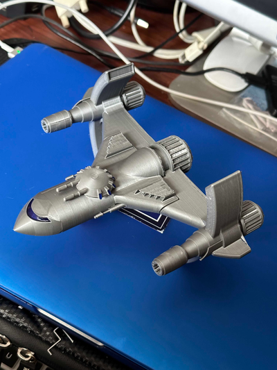 galactic protector 001 hyper canard by pjgalatisonofthejunkhunter hobby & diy vehicles space spaceship fighter aircraft ship original 3d print model - Mito3D