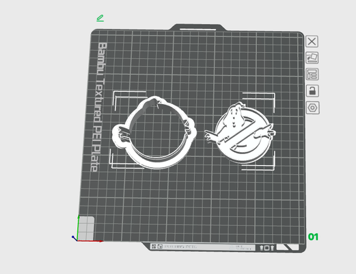 geisterjäger logo plätzchen cutter by schwarzer stern werkzeuge hand ghostbusterscookie geisterkeks ausstechform 3d print model - Mito3D