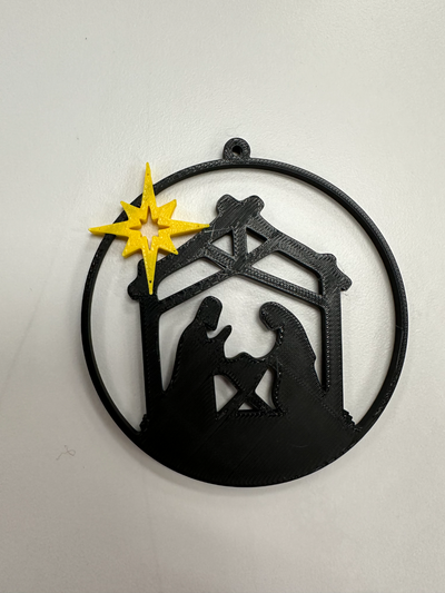 nativity ornament by dallen designs household festivities christmas decor scene 3d print model - Mito3D