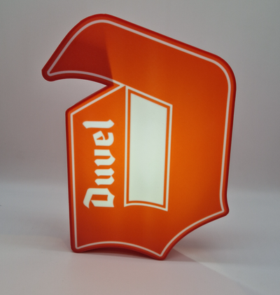 duvel belgium beer lightbox by 3dgiftsbe art signs & logos 3d print model - Mito3D