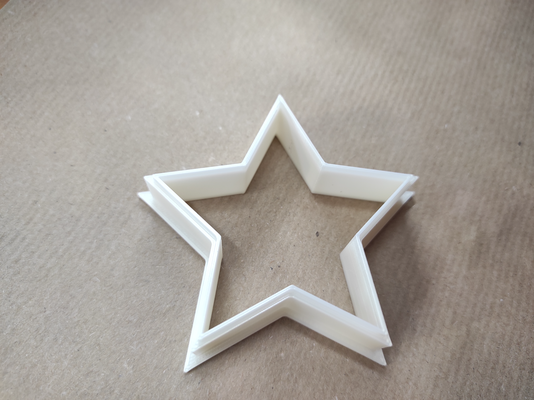 cookie polymer clay cutter -star by kikaster6 household festivities cookiecutter christmas xmas star santa 3d print model - Mito3D