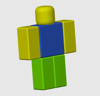 roblox character remix ams color remixed by letitbe7 hobby & diy noob avatar blocks robloxian 3d print model - Mito3D