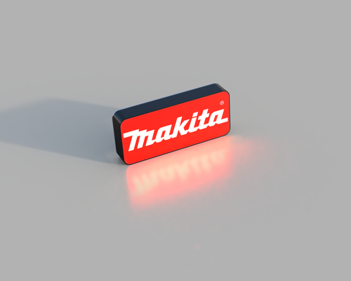 makita lightbox by jdamberg75 art signs & logos 3d print model - Mito3D