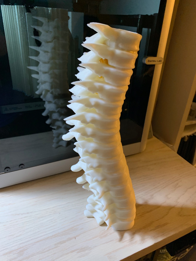 colonna vertebrale candela titolare supporto v 2 1 remixato by ty ladri domestico arredamento harry vasaio 3d print model - Mito3D