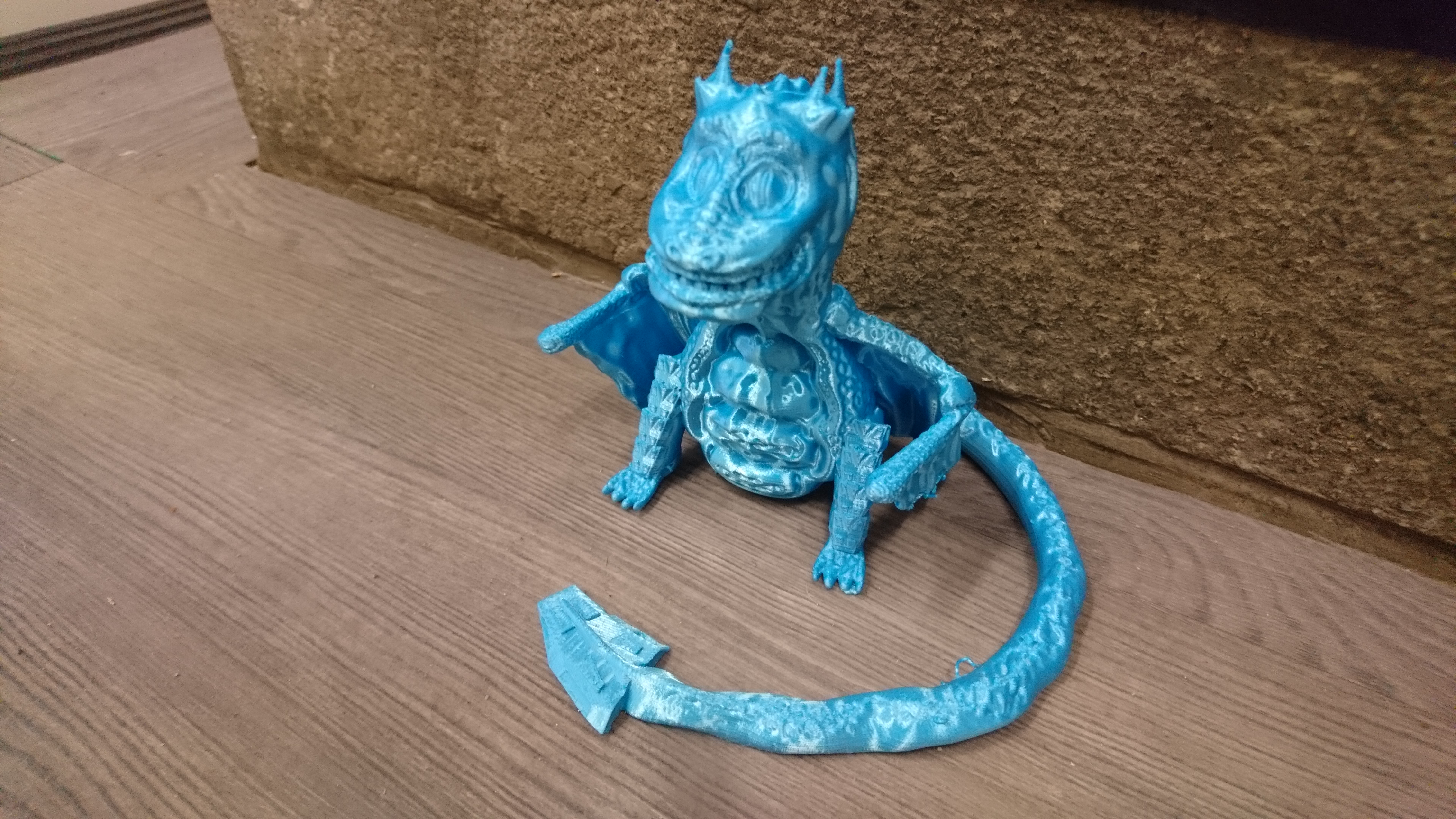 dragon by 3d wex jouets jeux personnages jouet décor dnd san décoration 3dwex figurine 39 amuser wexik drak digue luge 3D print model - Mito3D