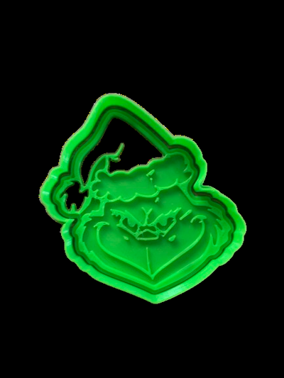grinch cookie cutter by samactivity toys & games cookiecutter christmas tree 3d print model - Mito3D
