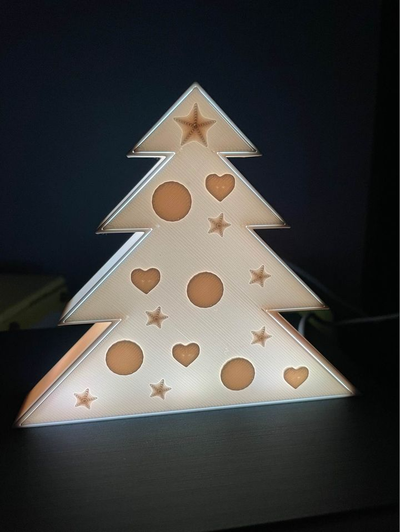 christmas tree lamp by sajmon162 household decor 3d print model - Mito3D