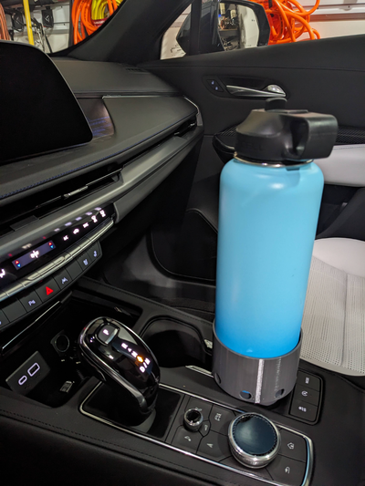 car cupholder widening adapter by poolshark314 hobby & diy vehicles cadillac xt4 waterbottle cup yeti rtic hydroflask dodge charger caravan toyota rav4 cupholderadapter chevrolet silverado ozark trail 3d print model - Mito3D