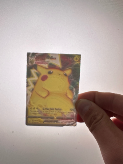 pikachu vmax pokémon cartão litofano by thatguy08 arte 2d 3d print model - Mito3D