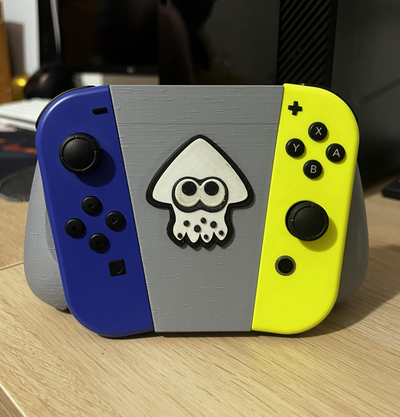 nintendo switch joycon grip remixed by am maker hobby & diy electronics nintendoswitch controller splatoon xbox ams multicolor 3d print model - Mito3D