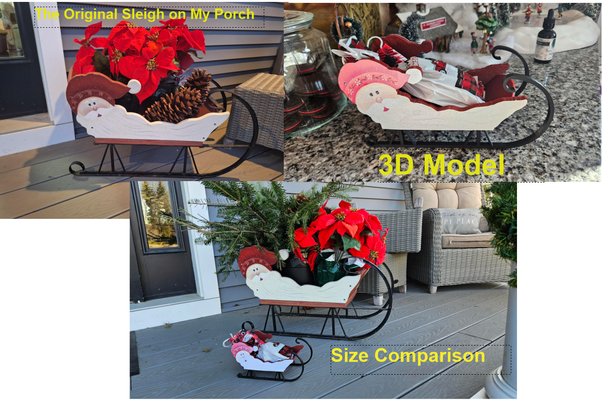 weihnachten plätzchen schlitten familie erbstück reproduktion by hersteller dave kunst modelle schiene santa urlaub geschenk zinn behandeln spaß teller 3d print model - Mito3D