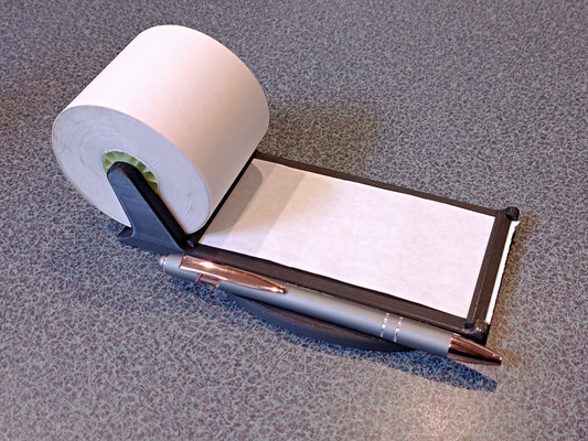 papier s'inscrire ruban tampon by lobocnc ménage bureau bloc notes 3d print model - Mito3D