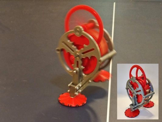 gyroman 4 marchant gyroscope remixé by lobocnc éducation physique astronomie 3d print model - Mito3D