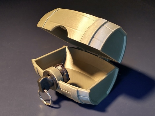 barrel chest re-keyable lock remixed by lobocnc tools organizers lockbox 3d print model - Mito3D