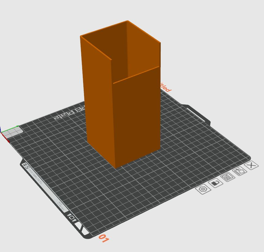 sencillo eficaz mierda tolva p1 x1 impresoras perfil fácil to tugurio by brillantesboolits 3d impresora accesorios bambu bambulab laboratorio p1p p1s x1c disparar cubeta caca espacio ahorrador ams multicolor filamento 3D print model - Mito3D