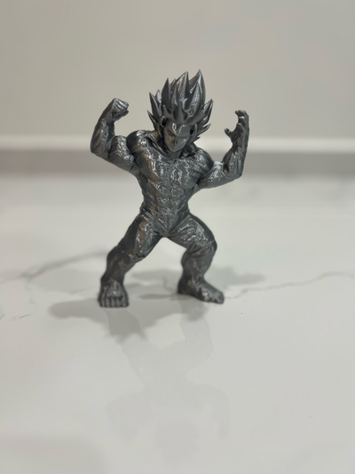 gohulku drucken ort no unterstützung goku kopf hulk körper by spielzeuge spiele zeichen dragon ball wunder super faust grün saiyajin 3d print model - Mito3D