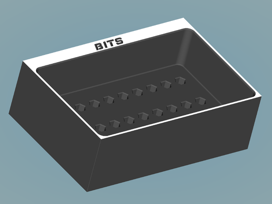 papá organizador insertar 4mm bits 3x2 by crujiente herramientas organizadores 3d print model - Mito3D