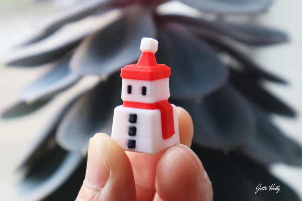 mini schneemann by hobby haushalt feierlichkeiten weihnachten niedlich geschenk pixel voxel würfel box dekor 3d print model - Mito3D