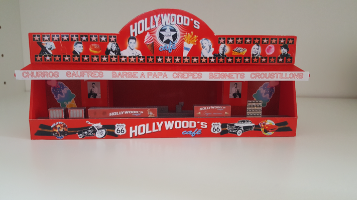 ayakta durmak bayram fuar alanı hollywood by toben80 minyatürler mimari binicilik okulu rulman bardak altlığı ho minyatür 3d print model - Mito3D