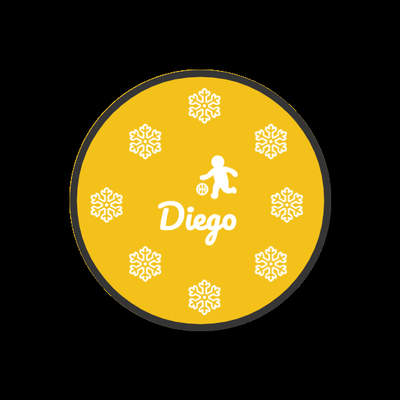 pallina natale diego by tuono 2 0 arte 2d 3d print model - Mito3D