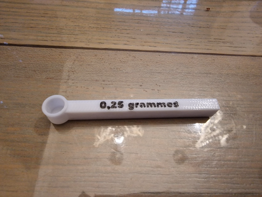 0 25 gramm scoop by mkersjes werkzeuge messen küche zubehör zubehörteil scooper schaufeln 3d print model - Mito3D