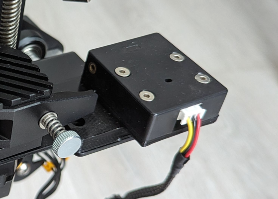 ender 3 v2 filament sensor adapter bmg dual drive extruder by h8mecz 3d printer accessories holder adaptor 3d print model - Mito3D